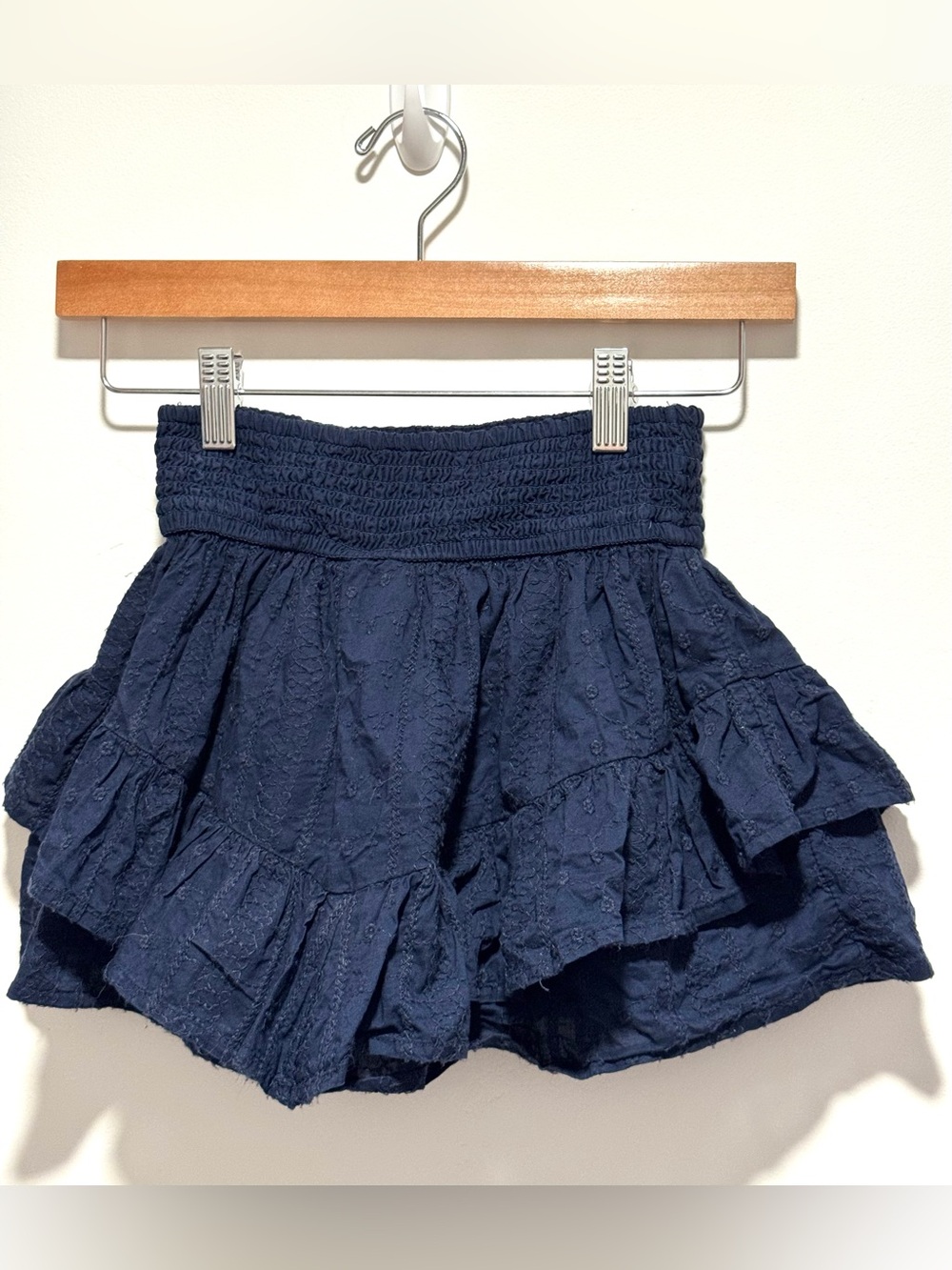 Abercrombie Kids Navy Eyelet Ruffle Skort – Size 7/8